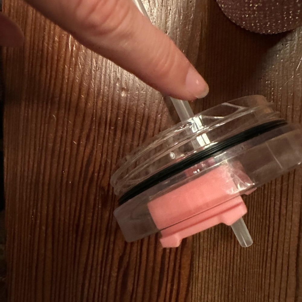 Pink Rhinestone Tumbler with Handle - Picture 7 of 7